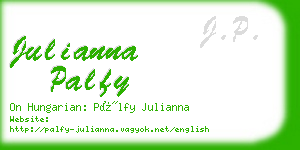 julianna palfy business card